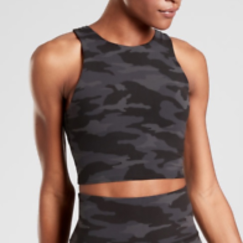 Athleta | Black Camo Tank